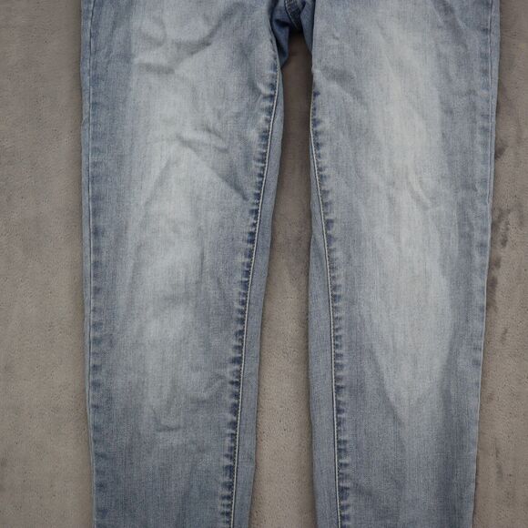 Aeropostale Pants Womens 26W Light Blue Denim Court Low Rise Skinny Leg Jegging - Picture 7 of 11